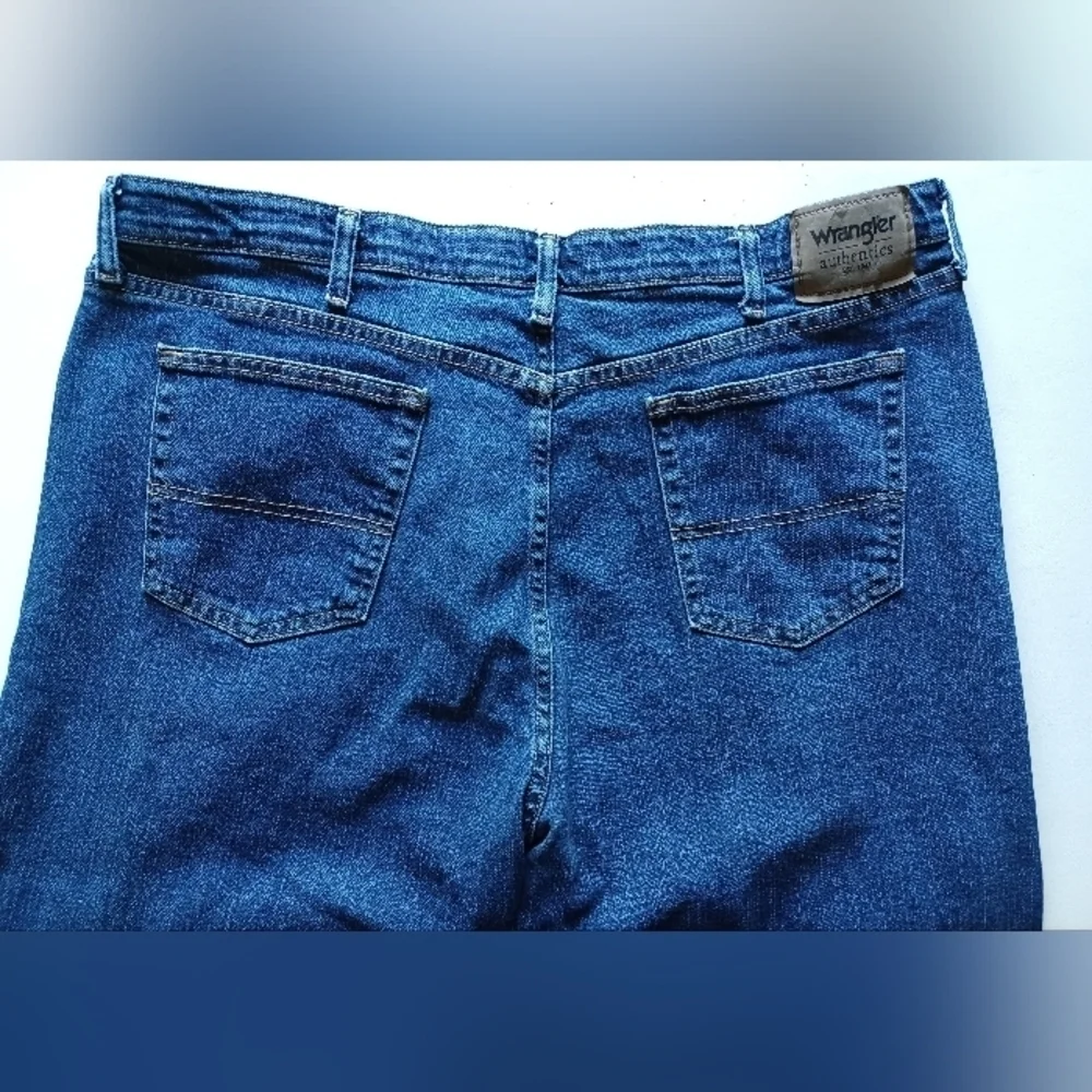 Wrangler Authentics Men's Blue Denim Jeans 40x34